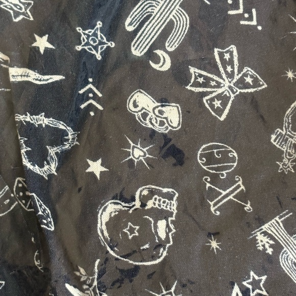 NWT Social Collision Western Paisley Women’s Chic Navy Blue Mini Dress Size MED - Picture 3 of 6